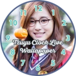 tzuyu clock live wallpaper android application logo